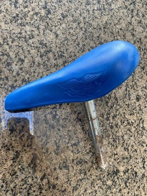 Asiento y poste de bicicleta BMX Troxel original vintage (¡excelente estado!) Hecho en USA Foto 1 de 4