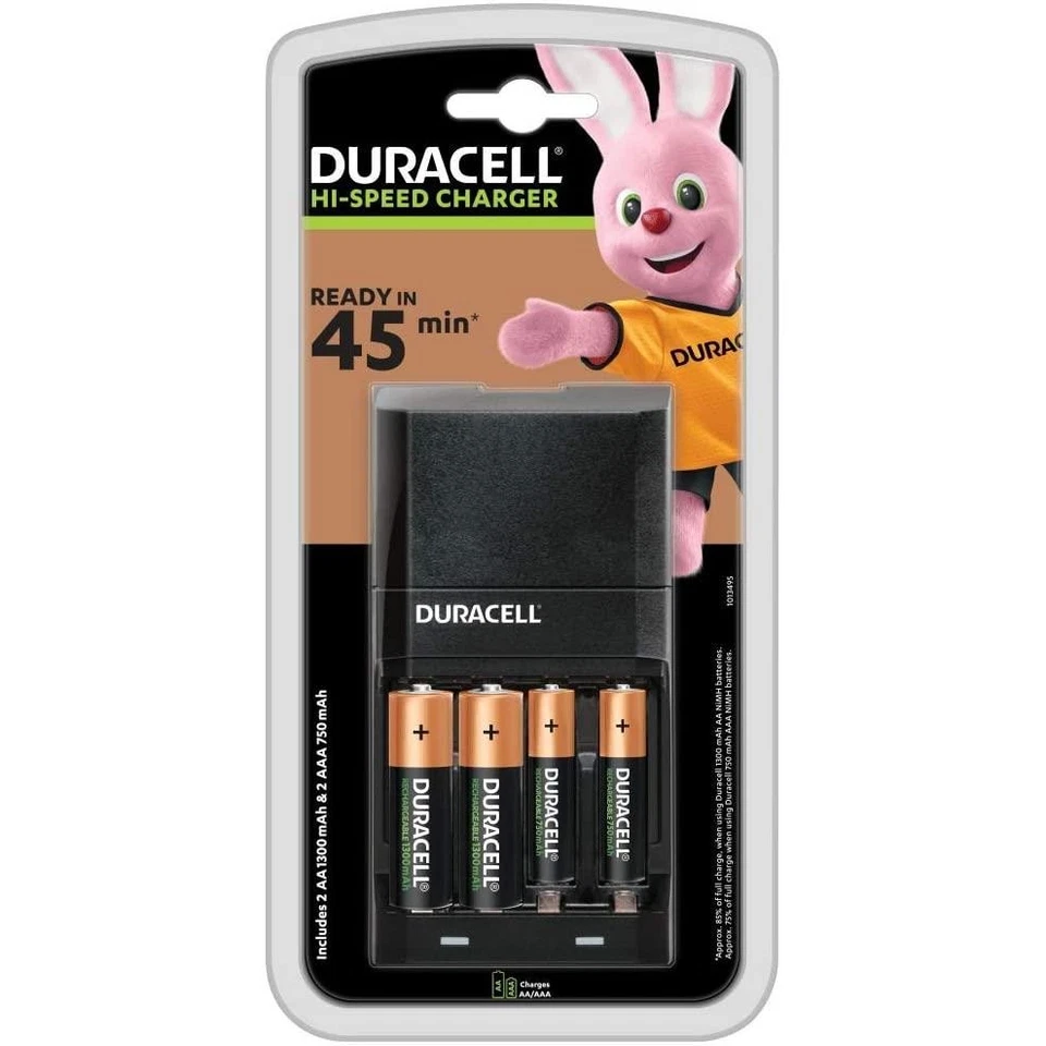 [DUR036529] DURACELL Chargeur "Fast Charger CEF 27" 2 + 2xAA et 2xAAA piles f... - Photo 1/1
