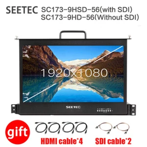 SEETEC SC173-9HSD-56 17,3 Zoll 1HE ausziehbarer Rackmontage Monitor Full HD 1920x1080 - Bild 1 von 8
