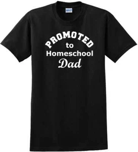 Promovido a papá de educación en el hogar - Camiseta divertida tallas Sm-5xl - Imagen 1 de 15