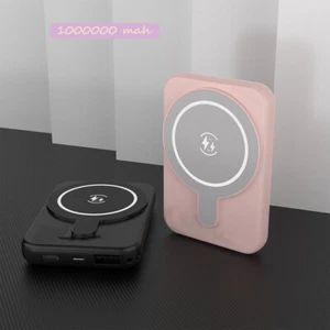 1000000mAh Magnetyczny bezprzewodowy powerbank Przenośny mag Bezpieczna ładowarka Szybkie ładowanie - Zdjęcie 1 z 28