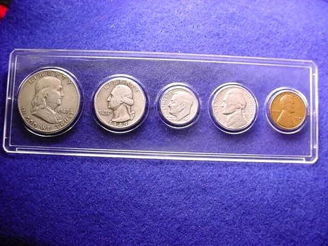 1949-D DENVER 5 COIN MINT SET GREAT 90% SILVER COINS!!    #34 Cover