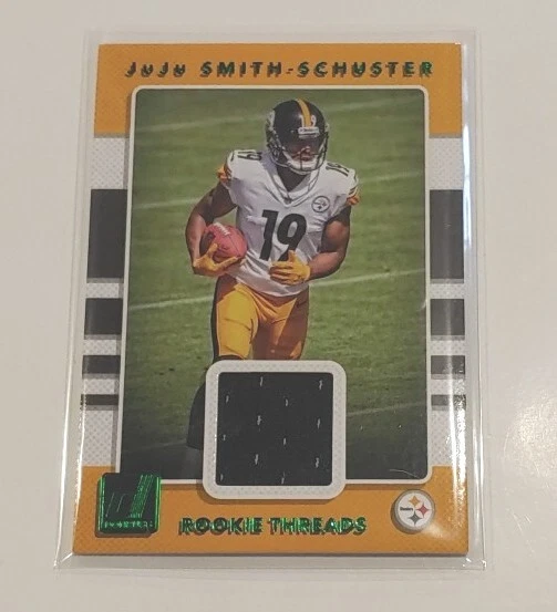 2017 Panini Donruss Optic Rookie Threads Green JuJu Smith-Schuster Relic