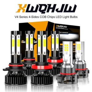 For Chevy Tahoe 2007-2015 6X 6000K Front LED Headlights + Fog Light Bulbs Kit - Picture 1 of 12
