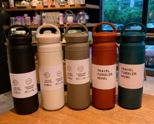 480ml Stainless Steel Water Bottle Insulated Sports Drink Travel Flask Bottle - Picture 1 of 17