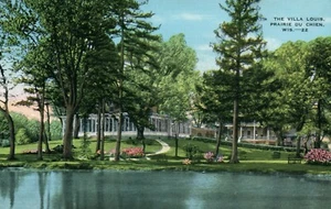 Die Villa Louis Prairie Chien 22 WIS Wisconsin Postkarte - Bild 1 von 2