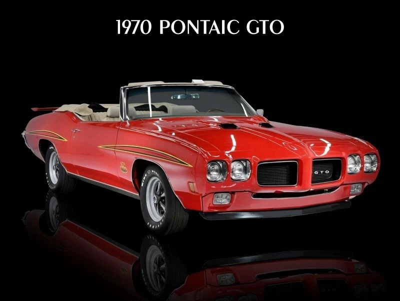 Pontiac GTO 1970 convertible nuevo signo metálico: como nuevo en rojo Foto 1 de 1