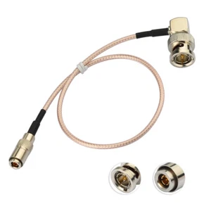 BNC Right Angle to DIN 1.0/2.3 75Ω HD-SDI 3G-SDI Vedio Camera Adapter Cable 30cm - Picture 1 of 4