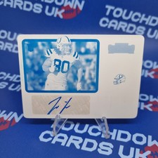 1/1 Jelani Woods 2022 Panini Contenders Rookie Auto Printing Plate Cyan RC #182
