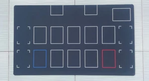 Alfombra de juego TCG Juego de cartas Mat Regla maestra 4 zonas de enlace CCG Pad - Negra - Imagen 1 de 5