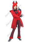 DAZCOS Alastor Cosplay Costume Jacket Outfits with Tie and Gloves
