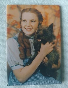 Wizard Of Oz Dorothy And Toto Magnet 1992 Grannycore Christmas Gift Mom Dad Vntg - Picture 1 of 3