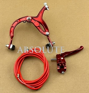 AltaLine BMX Brake REAR Alloy RED Bike Bicycle BRAKE SET W/ Red Cable. - Picture 1 of 1