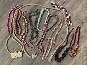 Large Vintage Lot Costume Jewelry Beaded Necklaces & More Japan True Vintage  - Picture 1 of 12