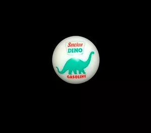 Vintage Sinclair Dino Dinosuar Benzin Öl Werbung weißer Marmor - Bild 1 von 6