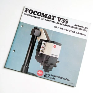 Brochure prospectus Leitz Focomat V35 - Photo 1/1