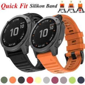 Silikon Armband Quickfit Für Garmin Fenix 7X 7 Solar 6 6X Pro 5 5X Plus Epix 2 - Bild 1 von 45