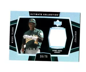 #D/75 GU JSY MIGUEL TEJADA 2002 Ultimate Collection ULT. CAMISETAS GAME A's - Imagen 1 de 2