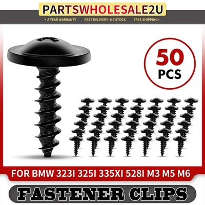 Retenedor de clip de tornillo cabeza de relleno Phillips M5-2.12 50 piezas para BMW Serie 3 Foto 1 de 4