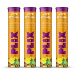 PLIX -THE PLANT FIX Ultra Vitality L-Arginine Ashwagandha Safed Musli PACK OF 4 - Picture 1 of 6
