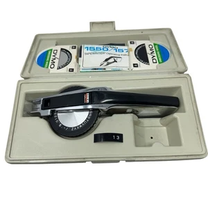 Dymo 1570 Deluxe Tapewriter Kit Working Vtg Chrome Label Maker Tested Working - Picture 1 of 11