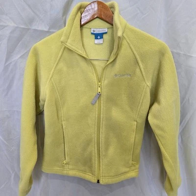 Chaqueta polar Columbia juvenil 10/12 amarilla con cremallera Foto 1 de 4