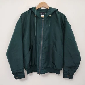 JL COLEBROOK Women's Green Puffer Jacket Full Zip 100% Silk Outer Shell Size S - Picture 1 of 9