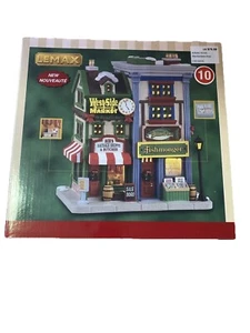 Lemax West Side Market Shops Christmas Village Holiday Building Brand New - Picture 1 of 5