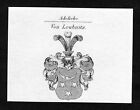ca. 1820 Leubnitz Wappen Adel coat of arms Kupferstich antique print hera 140072