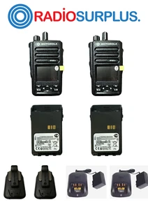 2 x Motorola DP3661E Radio UHF MDH69RDQ9RA1AN, Antenna, Fondina Batt, Batt, Char - Foto 1 di 6