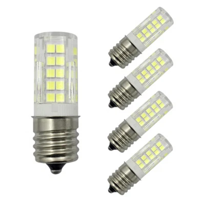 5pcs E17 Intermediate Base C9 LED bulb 64-2835 SMD Ceramics Light 5W 110V Lamp H - Image 1 of 4
