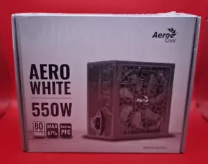 Aerocool Aero W 550W Power Supply, 12cm Fan, Temperature Control - Picture 1 of 5