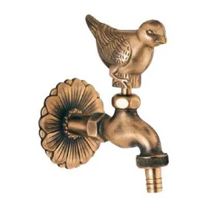 Rubinetto Giardino 1/2 " Decorativo Colomba Con Raccordo Tubo - Foto 1 di 1