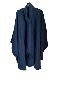 Alpaca Blend Womens Poncho Cape W\ Fringed Scarf Made in Peru Andean Sun - Picture 1 of 6