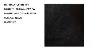 Italian Premium Denim / Black - Picture 1 of 1