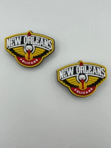 NBA New Orleans Pelicans Basketball Team For Crocs Shoe Charms - 2 Piece - Picture 1 of 1