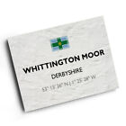 A3 PRINT - Whittington Moor, Derbyshire - Lat/Long SK3873