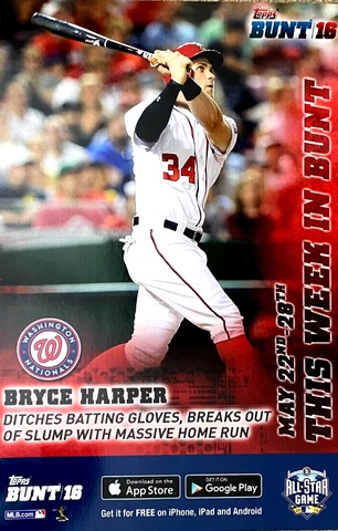 BRYCE HARPER 2016 MLB ALL STAR GAME POSTER Cover