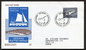 Greenland FDC PF Cachet 1984.10.11. Catfish 10 kroner Fish Series Single Z4146 - Picture 1 of 2