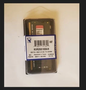 Kingston ValueRAM 8GB DDR4 SDRAM Memory Module KVR26S19S68 - Picture 1 of 1