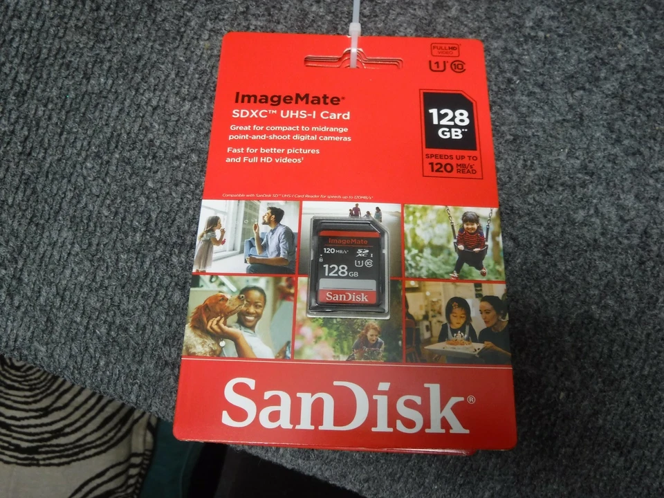 SanDisk 128gb ImageMate SDXC Uhs-1 Memory Card - 120mb/s C10 U1 Full HD F