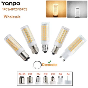 12W Led Corn Light Bulb G9 E11 E12 E14 E17 Ba15D G4 G8 Gy6.35 Ceramic Dimmable - Picture 1 of 24