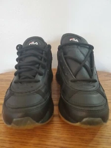 Fila Black Youth Tennis Shoes Size 3 1/2 - Picture 1 of 7