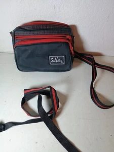 VINTAGE - Sun Valley Camera Shoulder Bag w/2 Straps (Red & Black) - SHIPS FREE! - Picture 1 of 7