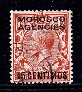GRAN BRITÁNICA (MARRUECOS) — SCOTT 60 — 1940 15c EN 11⁄2d KGVI — USADO — SCV $26 - Imagen 1 de 2