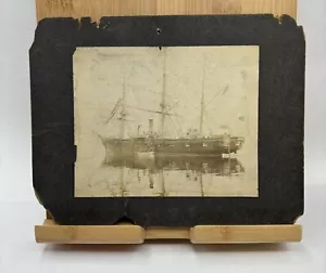 USN Navy Schiff USS Mohican 1901 Original Foto auf Karton - Bild 1 von 2