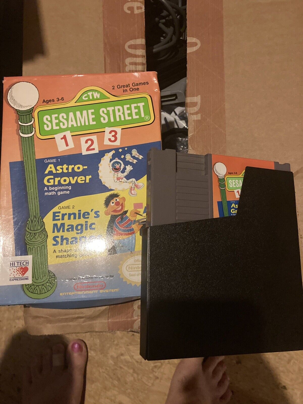 Sesame Street 123 NES Nintendo In Box! Rare!