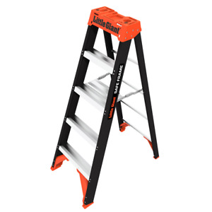 Little Giant 5 Ft. Safe Frame Step Ladder, Non Conductive, 300 lb Capacity, NEW