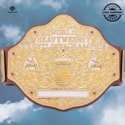 БОЛЬШОЙ ЗОЛОТОЙ пояс чемпиона мира в супертяжелом весе копия для взрослых - Изображение 1 из 3
