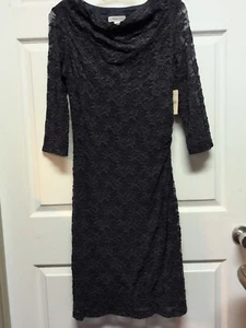 Vtg Coldwater Creek Women’s Sz 6 Black Dress. NWT Lacey With BLined Body - Picture 1 of 11